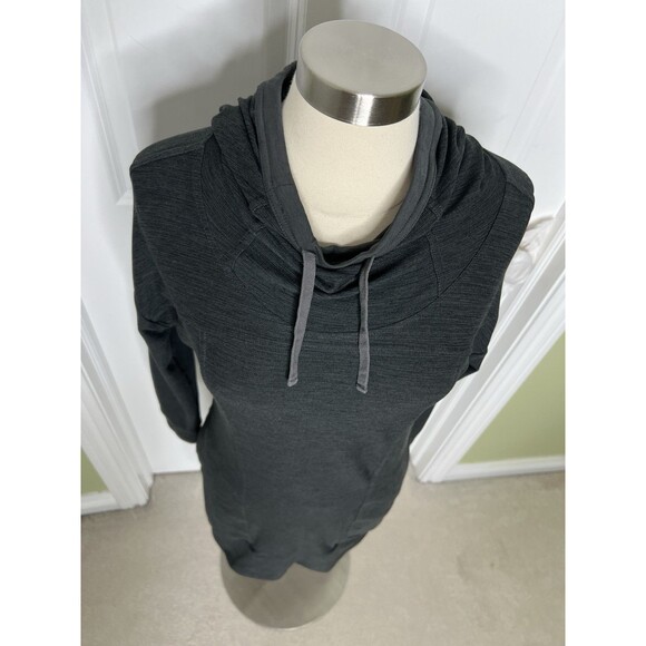 Toad &Co Dress Dark Gray Long Sleeve S Hood Pockets Intemosso Stretch Athleisure - Picture 3 of 11